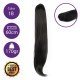 Coletero de fibra resistente al calor, cabello liso  60 cm largo 170gr COLOR 1B ( Negro Medio )